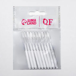 Щёточки - мини для бровей и ресниц, набор - 10 шт., 7×0.5 см, белая