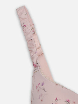 Бюстгальтер макси женский бежевый с цветочным принтом - Mark formelle фото 8