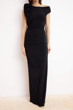 K?rm?z? Duz Orme Sandy Maxi Abiye & Mezuniyet Elbisesi - Trendyolmilla фото 7