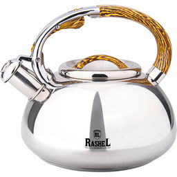 Чайник из нержавеющей стали 3 л со свистком (М-7911) /Rashel/