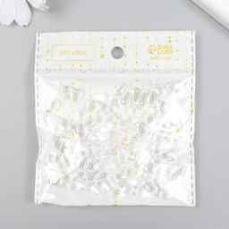 Цена за 2 шт. Бусины для творчества пластик «Кристалл-капля» набор 20 г 0.6×0.6×1.3 см