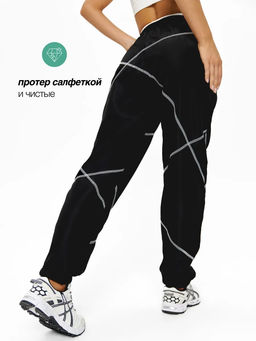 Спортивные женские брюки, черные, bp.155.001 - Profit фото 14