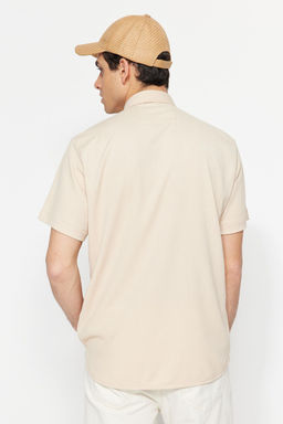 TRENDYOL MAN Haki Regular Fit K?sa Kol Yazl?k Dokulu Burumcuk Orme Gomlek TMNSS23GO00055 - Trendyolmilla фото 31