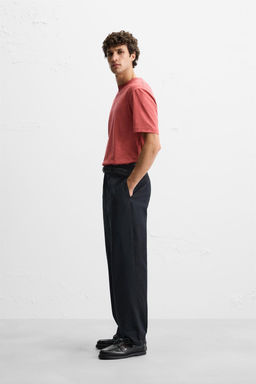 WASHED T-SHIRT WITH SLITS - Zara фото 4