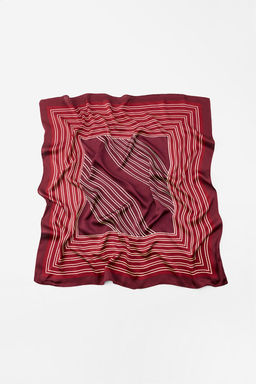 STRIPED SATIN SCARF - Zara фото 3