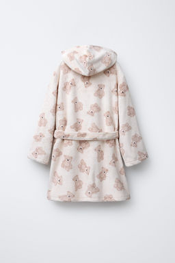 FLEECE DRESSING GOWN WITH BEARS - Zara фото 2