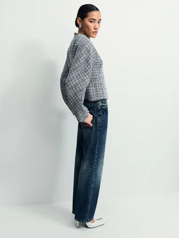 Твидовый жакет в клетку / Zarina