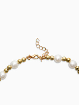 Набор 2 предмета: серьги. кулон Вишня жемчуг, цветной в золоте