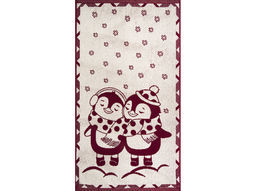 Полотенце махровое 6с103.412ж1 Пингвики (кр.дерево1) 50х90см