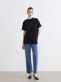 Bisiklet Yaka Kad?n Ti??rt