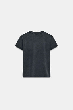 WASHED SLOGAN T-SHIRT - Zara фото 7