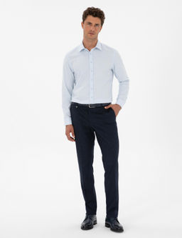 Lacivert Slim Fit Kuma_ Pantolon