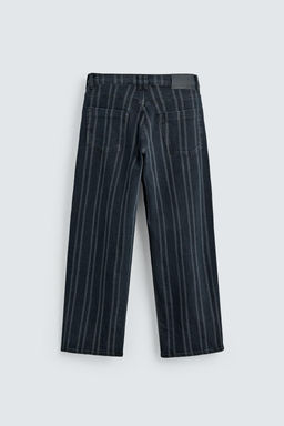RELAXED FIT STRIPED JEANS - Zara фото 7