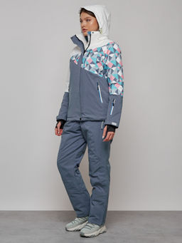 Горнолыжный костюм женский зимний белого цвета 02337Bl - Chunmai фото 6