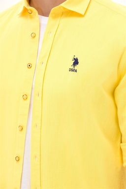 Мужское желтое белье выглядящее базовое рубашко - U.s. polo assn фото 7