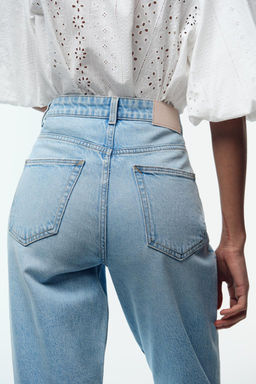 Z.01 MOM FIT COMFORT HIGH-WAIST JEANS - Zara фото 10