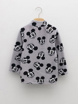 Dik Yaka Uzun Kollu Mickey Mouse Bask?l? Polar Erkek Bebek Fermuarl? Sweatshirt - Waikiki фото 2