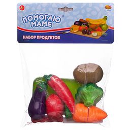 Игровой набор ABtoysПомогаю Маме. Набор продуктов для резки на липучках Овощи, 14 предметов  фото 2
