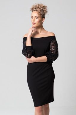 Платье с открытыми плечами - Looklikecat фото 5