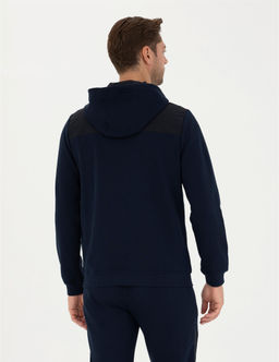 Lacivert Regular Fit Kap__onlu Sweatshirt - Pierre cardin фото 5