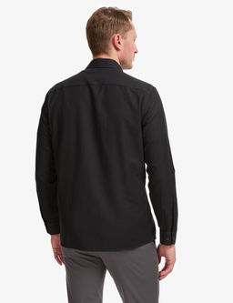 Siyah Oxford Slim Fit Kolay _t_lenebilir G_mlek