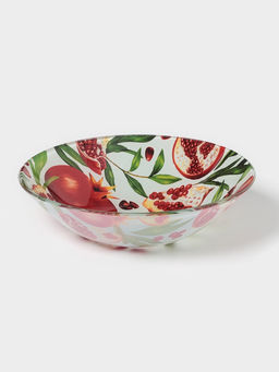 Тарелка глубокая Доляна Гранат, 650 мл, d=18 см, стекло, рисунок фото 2