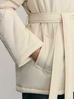 Куртка стеганая с поясом / Zarina  фото 7