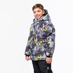 RODOS Куртка для мальчика зима М-195 КурткаВБ Серый/Голубой  фото 40