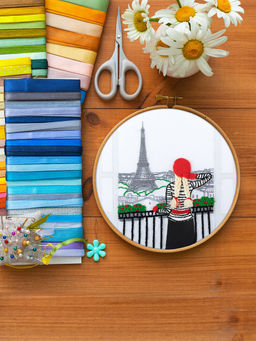 Набор для вышивания PANNA Живая картина JK-2347 Увидеть Париж 15.5 х 15.5 см