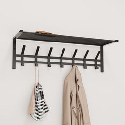 Вешалка с полкой "Торонто 31" (Черный) ВСПТ31 Ч