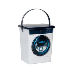 Контейнер для стирального порошка Домашний 8,5 л, (бело-синий) арт. С59311