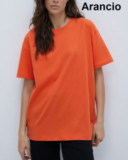 OmT_D1301 Фуфайка (футболка) OVERSIZE, COTTON - blu notte - Omsa фото 3