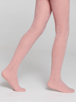 CONTE Эластичные колготки с ажурным цветочным рисунком KETTY dusty rose - Conte elegant фото 4