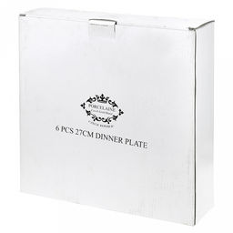 Тарелка мелкая фарфоровая "Арт-Нуво" д270мм, форма "Margo", набор 6шт, "Czech gold hands bohemia" (Чешская Республика)