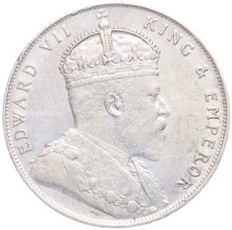 Монета 1 доллар 1909 года Стрейтс Сетлментс