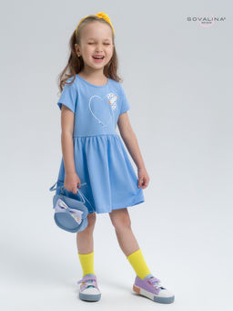 Платье Лето голубой сердце LE - Sovalina фото 7