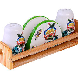 30797 Набор для специй 4 пр Летний букет доломит LR (х36)