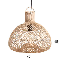 Светильник потолочный из ротанга «Реза», 1×120 Вт, Е27, 40×40×40 см