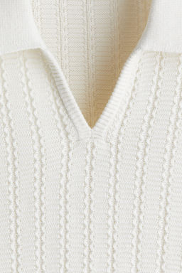 Polo en punto texturizado Regular Fit - H&m фото 4