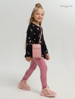 Костюм Алиса тюльпаны на черном-сухая роза - Sovalina фото 26