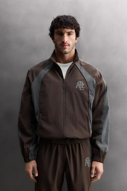 CHAQUETA T?CNICA F?TBOL COLOR BLOCK / Burgundy - Zara фото 2