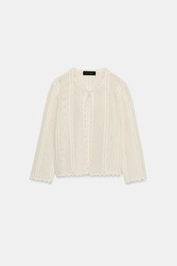 CHAQUETA PUNTO POINTELLE / Crudo - Zara фото 4