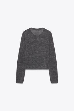 METALLIC THREAD BUTTON CARDIGAN - Zara фото 4