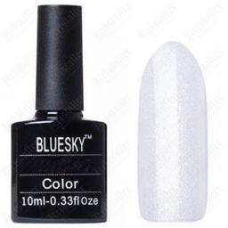 Bluesky Гель-лак для ногтей / Classic 100 SH, белый с шиммером, 10 мл