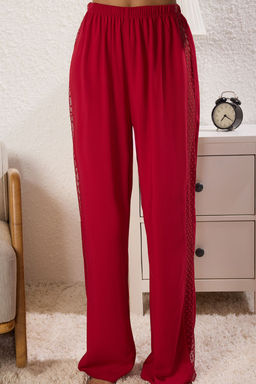 Trendyolmilla Siyah Puantiyeli Dantel Detayl? Ip Ask?l? Dokuma Pijama Tak?m? THMSS25PT00128  фото 4