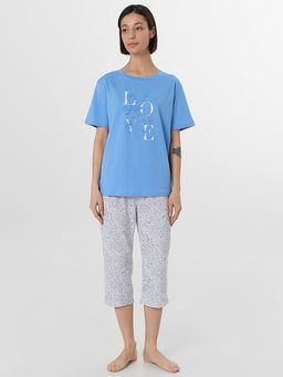 Комплект домашний женский синий