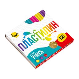 Лео Учись Пластилин классический LNMC-0112 240 г ( в картонной упаковке ) 12 цв