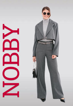 NOBBY, Женские брюки 441-39 (серая ёлочка)  фото 7