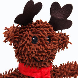 Игрушка мягкая для собак Олень с пищалкой, 26 х 18 см - Пижон фото 9