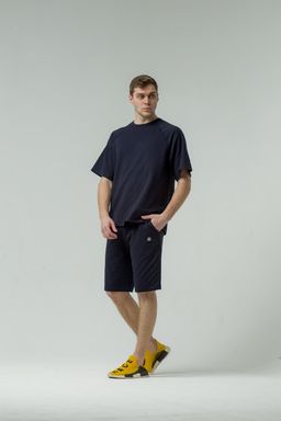 228 Костюм мужской с шортами, т.синий - Knitka wear фото 4
